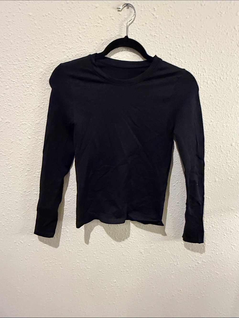 Women’s Long Sleeve warmth Crewneck Tee - Black
